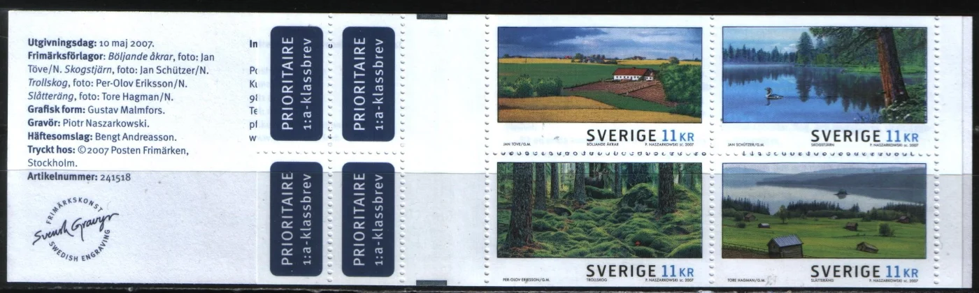 Швеция - Туризм. Летние пейзажи. Буклет(2007).