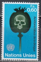 ООН(Женева) - Борьба с наркоманией(1973).