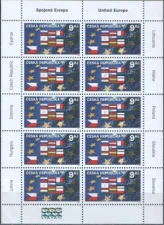 Чехия - Вхождение в Евросоюз. Малый лист(2004).