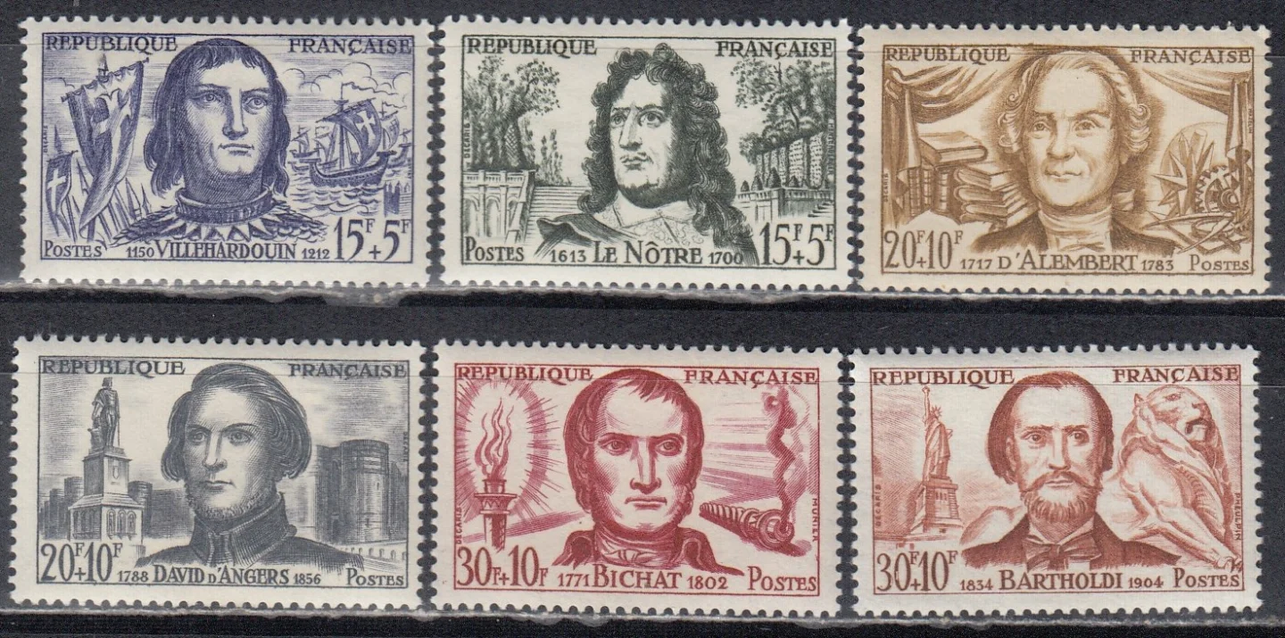 Франция - Знаменитые личности(1959).