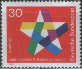 Германия - 50 лет Международной организации труда(1969).