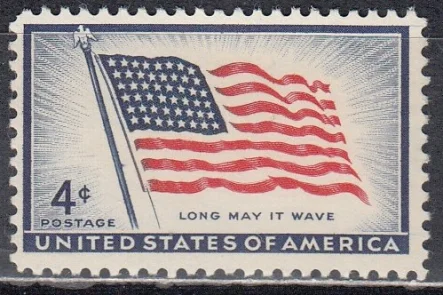 США - 100 лет государственному флагу США(1957).