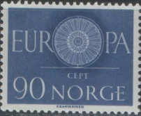 Норвегия - Европа 1960.