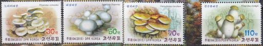 КНДР - Грибы. Марки(2015).