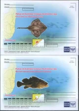 Россия - Рыбы Дальневосточных морей России. 4 ПК. 2018(4).