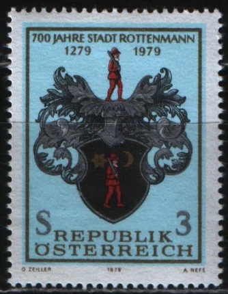 Австрия -  700 лет городу Роттенманн(1979).