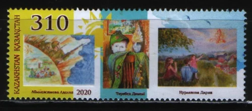 Казахстан - 75 лет Победы в Великой Отечественной войне. Детские рисунки(2020).