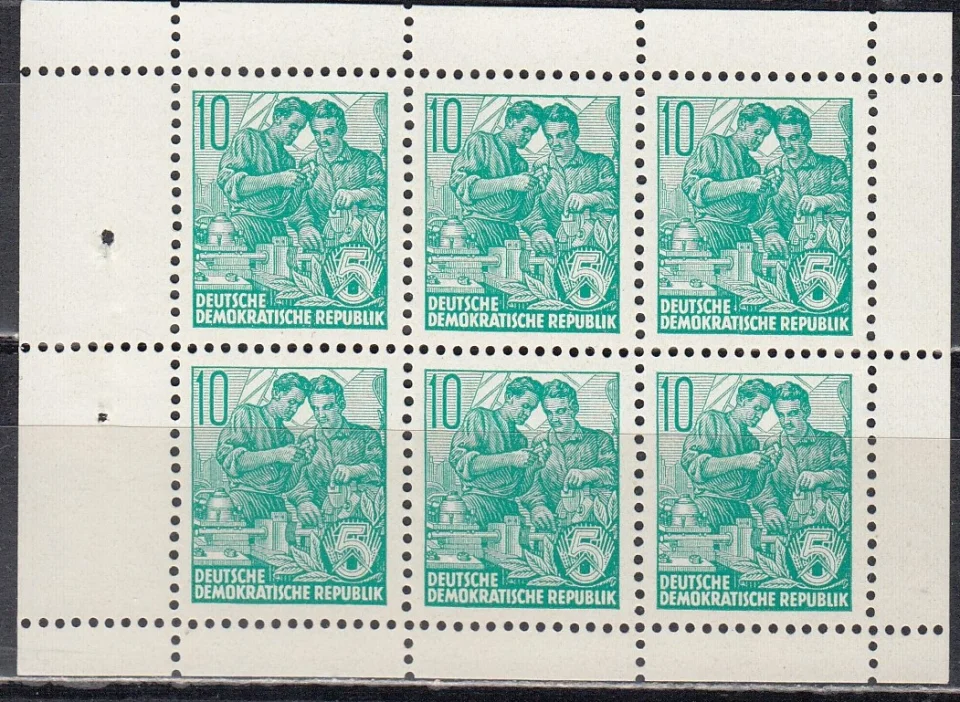 ГДР - Обмен опытом между работниками. Стандарт. Из буклета(1953).