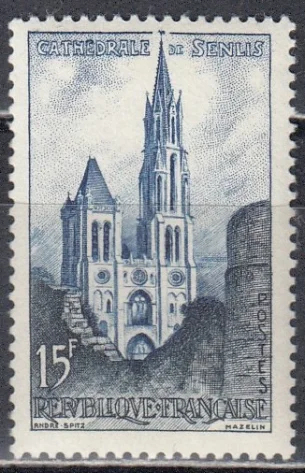 Франция - Поминальная служба в Санлисском соборе(1958).