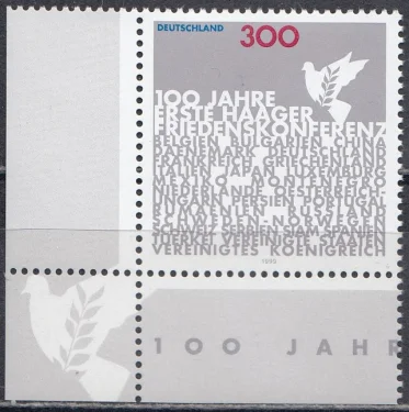 Германия - 100-летие Первой мирной конференции в Гааге(1999).