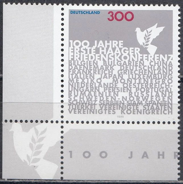 Германия - 100-летие Первой мирной конференции в Гааге(1999).