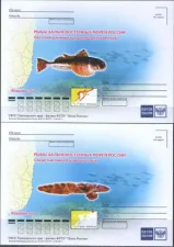 Россия - Рыбы Дальневосточных морей России. 4 ПК. 2017(10).