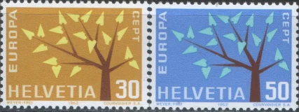 Швейцария - Европа 1962.