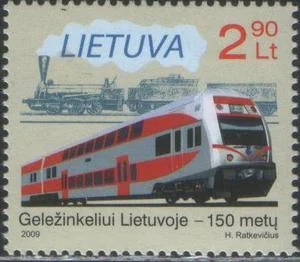Литва - 150 лет железным дорогам Литвы(2009).