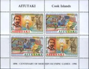 Аитутаки - 100 лет Олимпийским играм современности(1996).