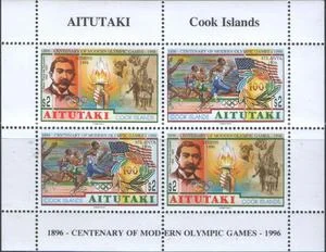 Аитутаки - 100 лет Олимпийским играм современности(1996).