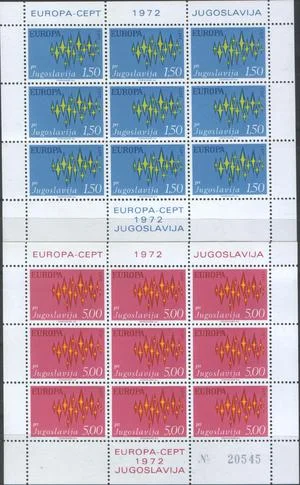 Югославия - Европа 1972(2мл).