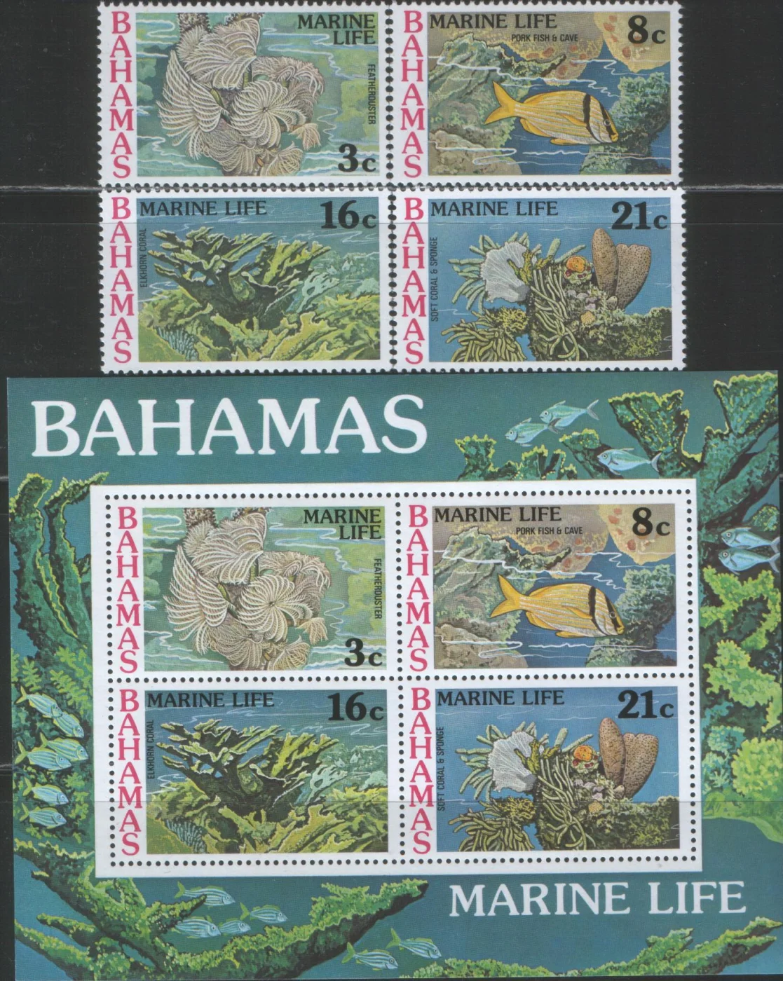 Багамы - Морская фауна(1977).