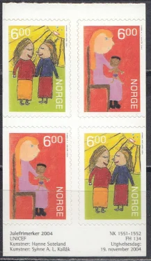Норвегия - Рождество 2004. Половина буклета.