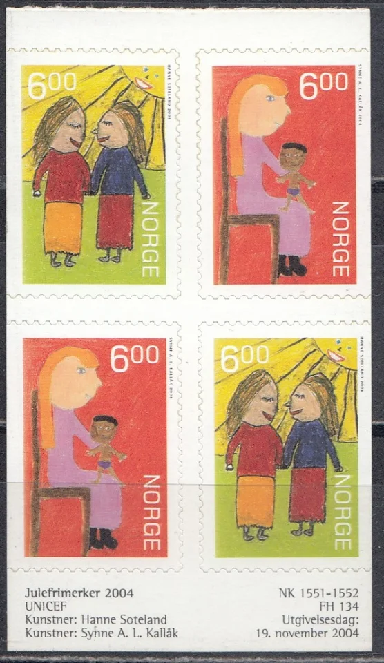 Норвегия - Рождество 2004. Половина буклета.