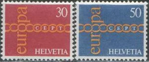 Швейцария - Европа 1971.