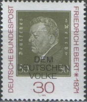 Германия - Политик Фридрих Эберт(1971).