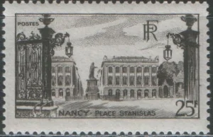 Франция - Площадь Станислава г. Нэнси. Из серии(1947).