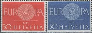 Швейцария - Европа 1960.