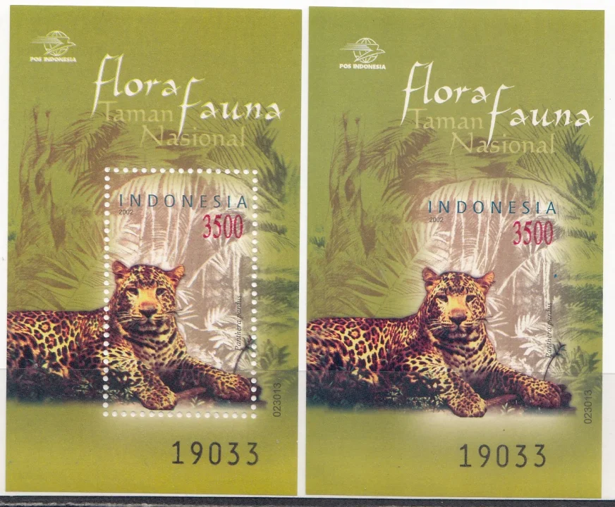 Индонезия - Леопард. 2 блока(2002).