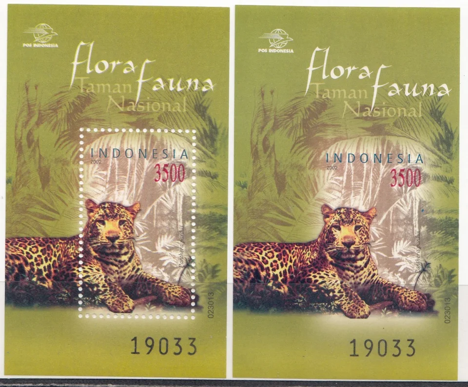 Индонезия - Леопард. 2 блока(2002).