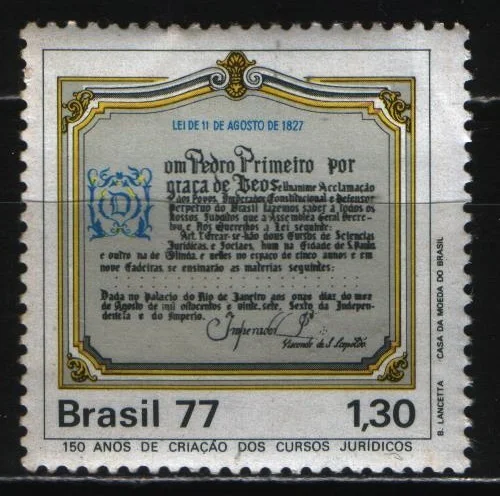 Бразилия - 150 лет юридическим курсам(1977).
