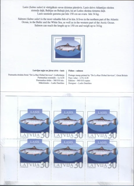 Латвия - Рыбы(2003; букл.).