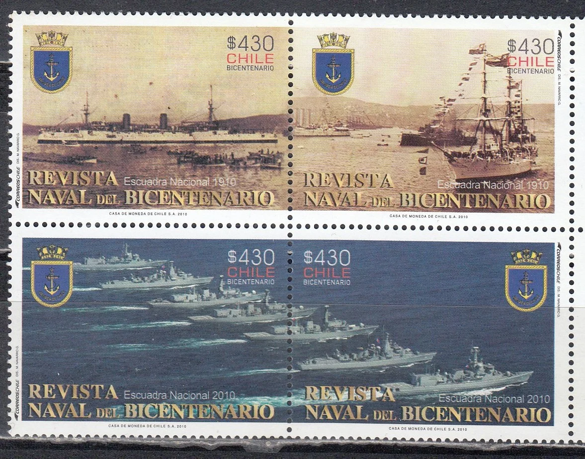 Чили - 200 лет ВМФ Чили(2010).