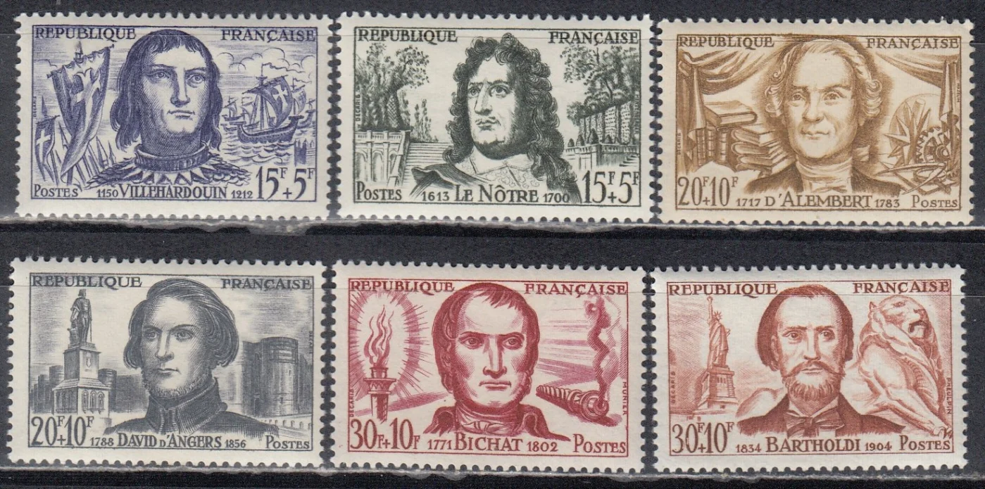 Франция - Знаменитые личности(1959).