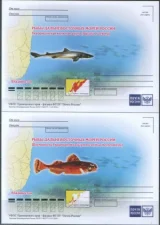 Россия - Рыбы Дальневосточных морей России. 4 ПК. 2018(11).