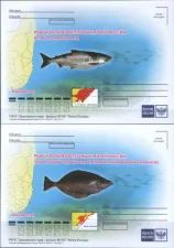 Россия - Рыбы Дальневосточных морей России. 4 ПК. 2017(7).