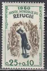 Франция - Всемирный год беженцев(1960).