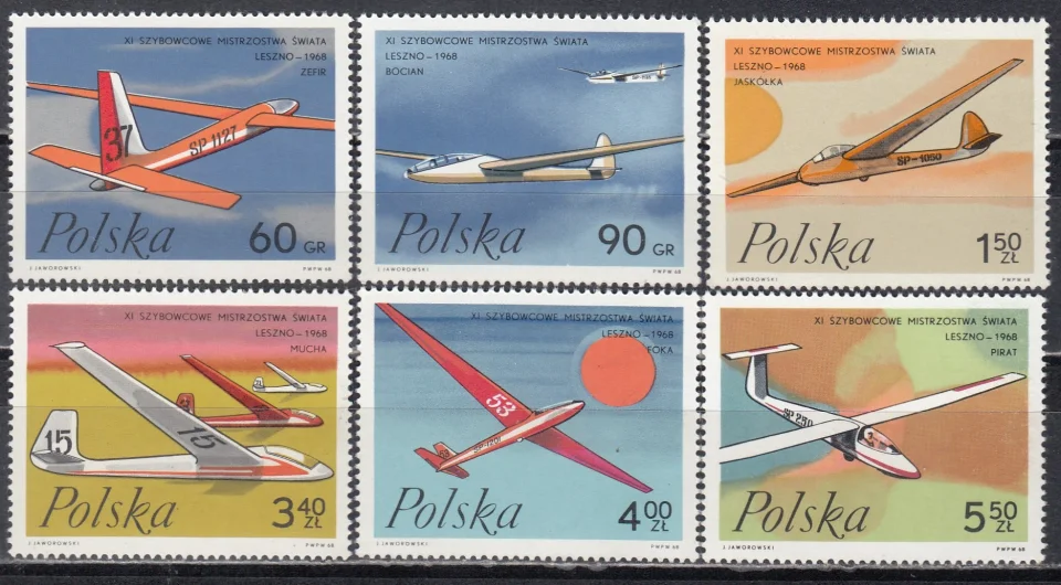 Польша - Чемпионат мира по планерному спорту в Лешно(1968).