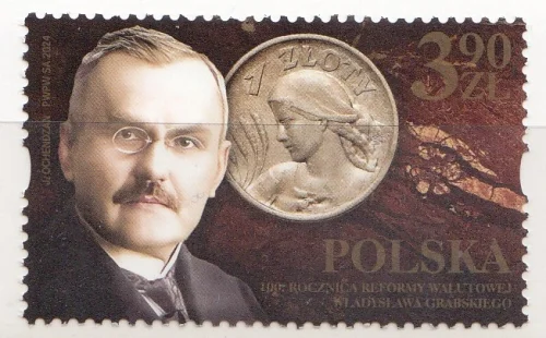 Польша - 100-летие денежной реформы Владислава Грабского(2024).