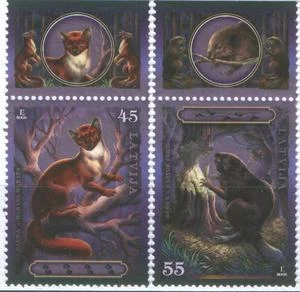 Латвия - Соболь и бобр(2008).