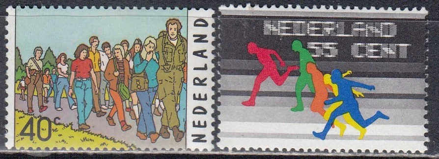 Нидерланды - Спорт(1976). На одной марке "марашка".