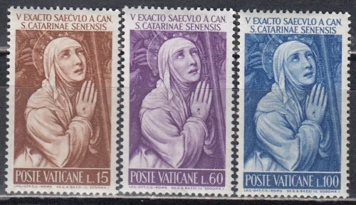 Ватикан - 500-летие беатификации Катарины Сиенской(1962).