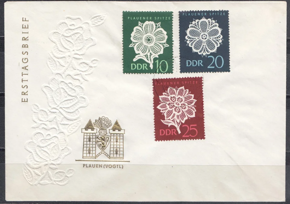 ГДР - КПД Кружева(1966). Без одной марки.