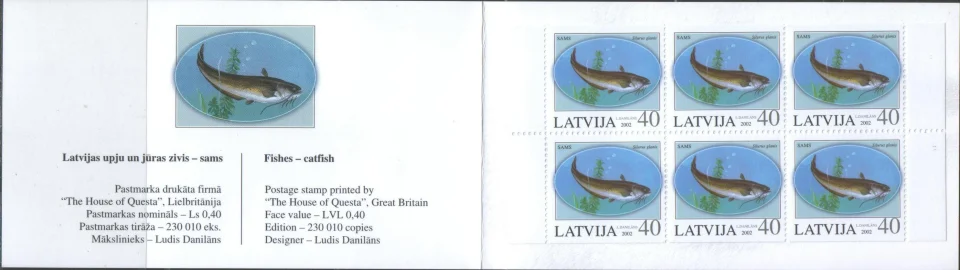 Латвия - Рыбы(2002; букл.).