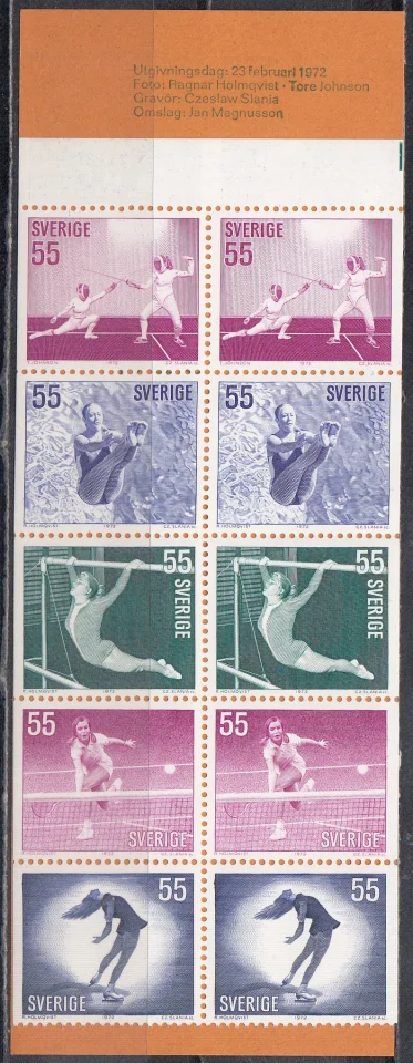 Швеция - Женщины в спорте. Буклет(1972).