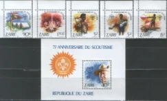 Заир - 75 лет скаутам(1982).