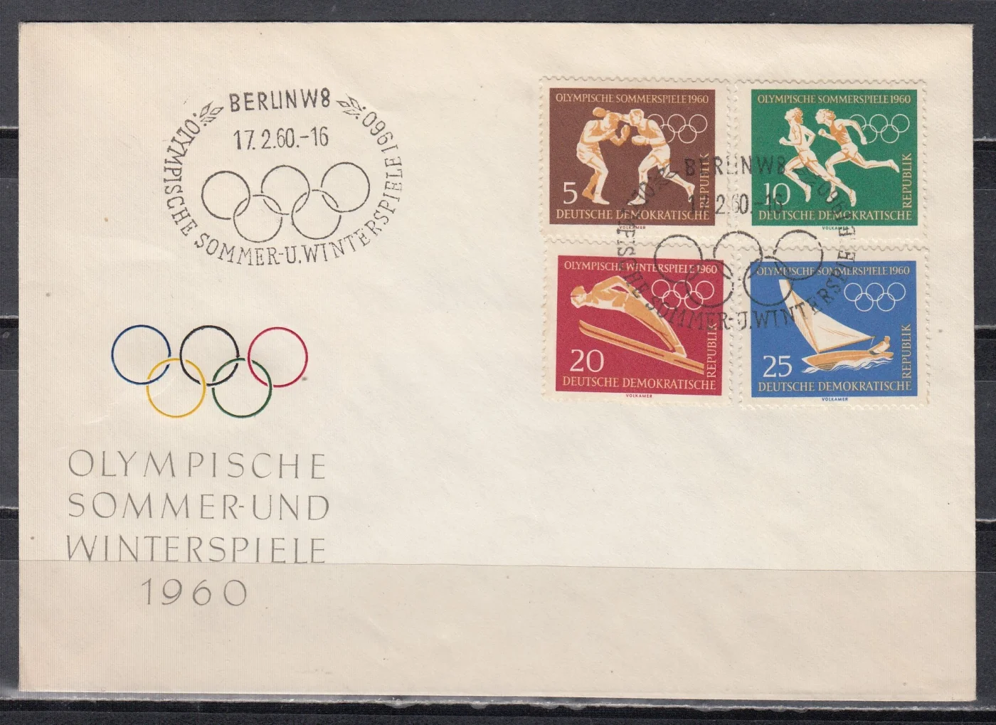 ГДР - КПД. Летние Олимпийские игры 1960 в Риме.