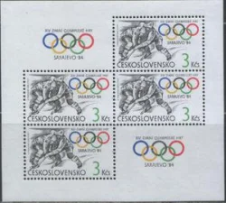 Чехословакия - ЗОИ 1984(бл).