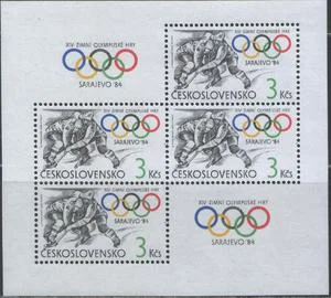 Чехословакия - ЗОИ 1984(бл).