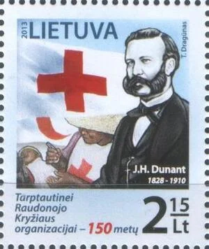 Литва - 150 лет Международному красному кресту(2013).